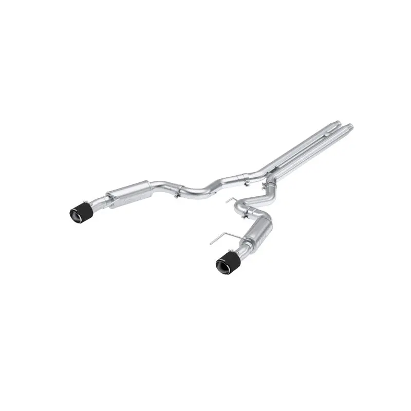 Mbrp  S72533cf 3" Cat-Back, Dual Split Rear W/ Cf Tips, Race Profile, T304 For 2024 Ford Mustang Gt S650 5.0L 1