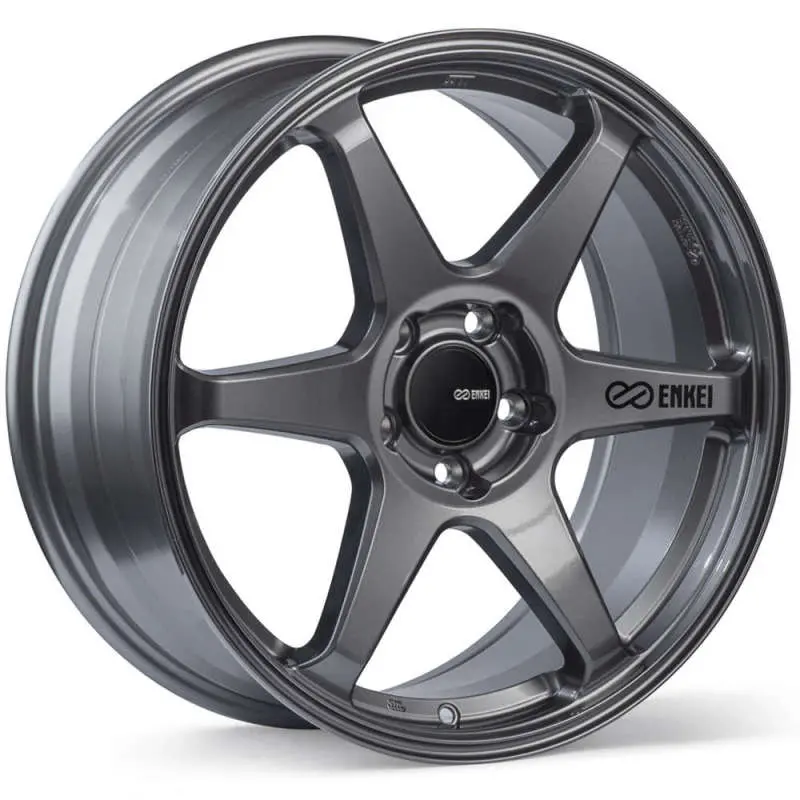 Enkei T6r 18X9.5 45Mm Offset 5X120 Bolt Pattern 72.6 Bore Gloss Gunmetal Wheel 1
