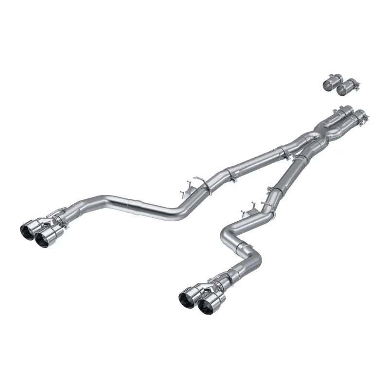Mbrp 2015-2021 Dodge Challenger 6.2L/6.4L 3In Race Series Cat-Back W/ Quad Tips As Exhaust System 1