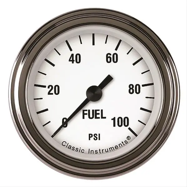 Classic Instruments White Hot Series Gauges – 2-1/16" Slimline Speedometer Wh146Slf 1