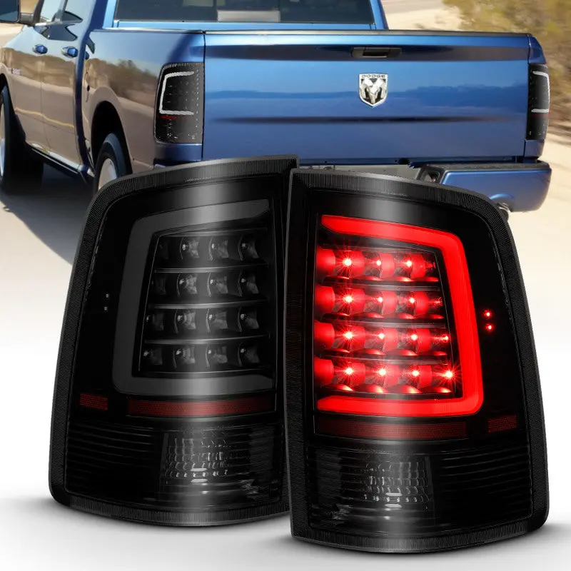 Anzo 311319 Led Taillight Plank Style Black W/Smoke Lens For 2009-2018 Dodge Ram 1500 1