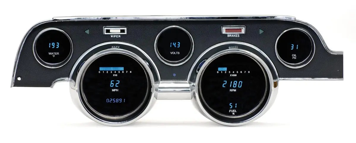 Dakota Digital Vfd3-67M-T Direct-Fit Gauge Kit For Vintage Vehicles 1
