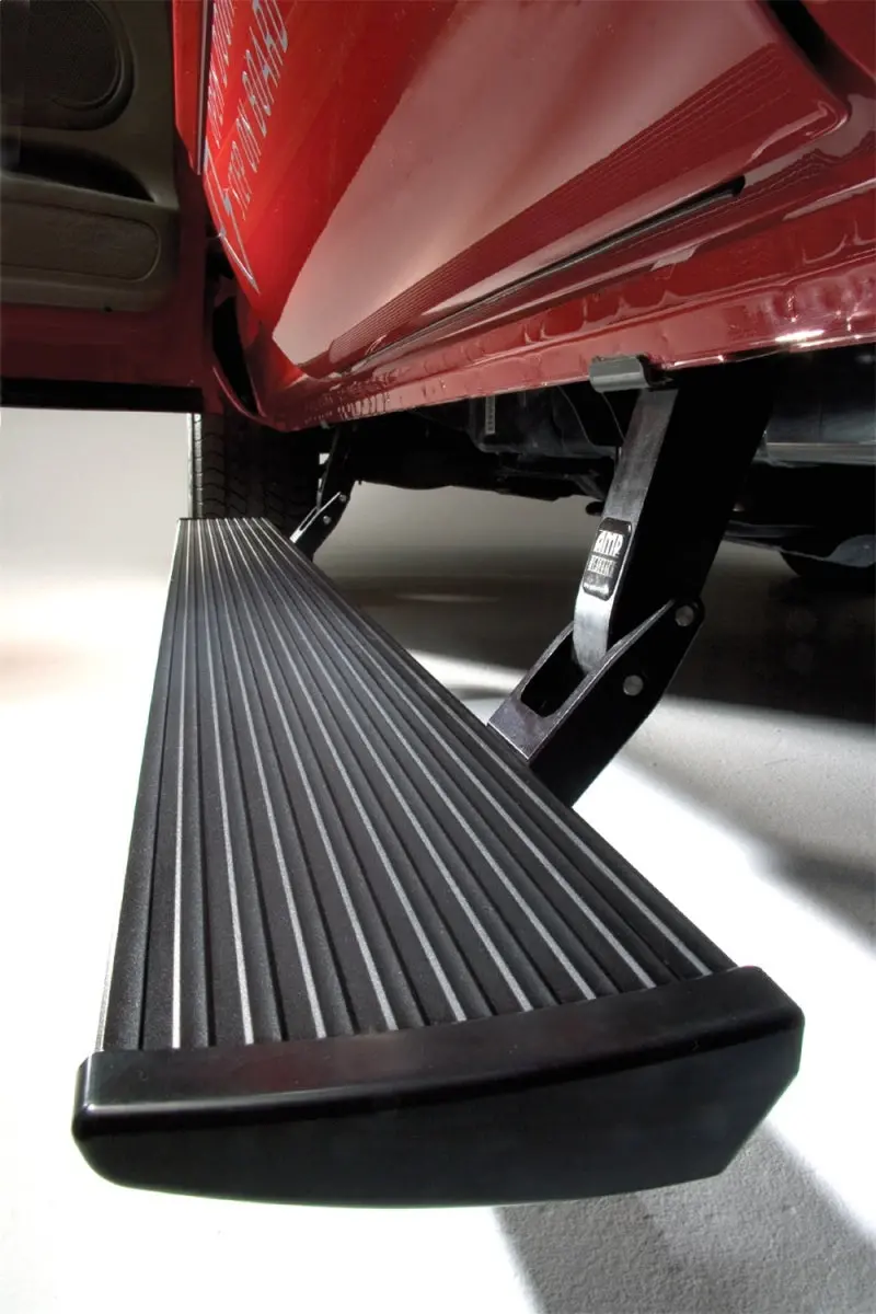 Amp Research 2014-2017 Chevrolet Silverado 1500 Extended/Crew Powerstep - Black 1
