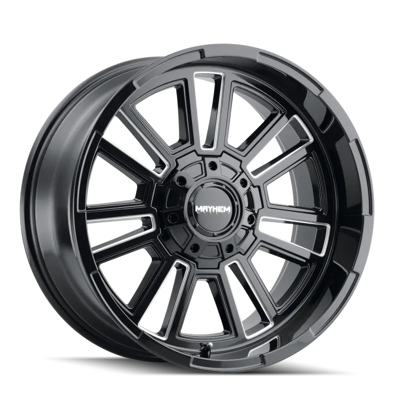 Mayhem 8115 Apollo 20X10 / 6X135 Bp / -19Mm Offset / 106Mm Hub Black W/ Milled Spokes Wheel 1