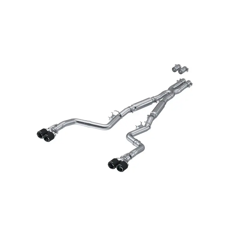 Mbrp 2017-2021 Dodge Challenger 5.7L/6.2L/6.4L Carbon Fiber Quad Tip T304 Catback Exhaust 1