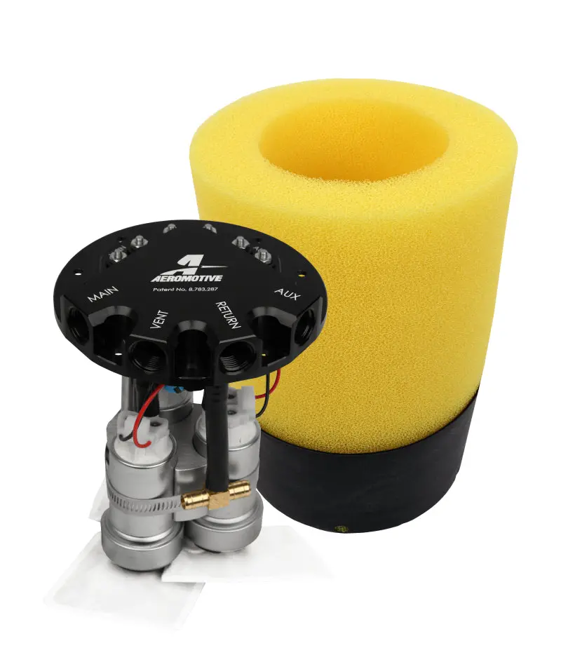 Aeromotive 18311 Fuel Pump - Phantom Trifekta Universal In-Tank - 450Lph - 6-10In Depth 1