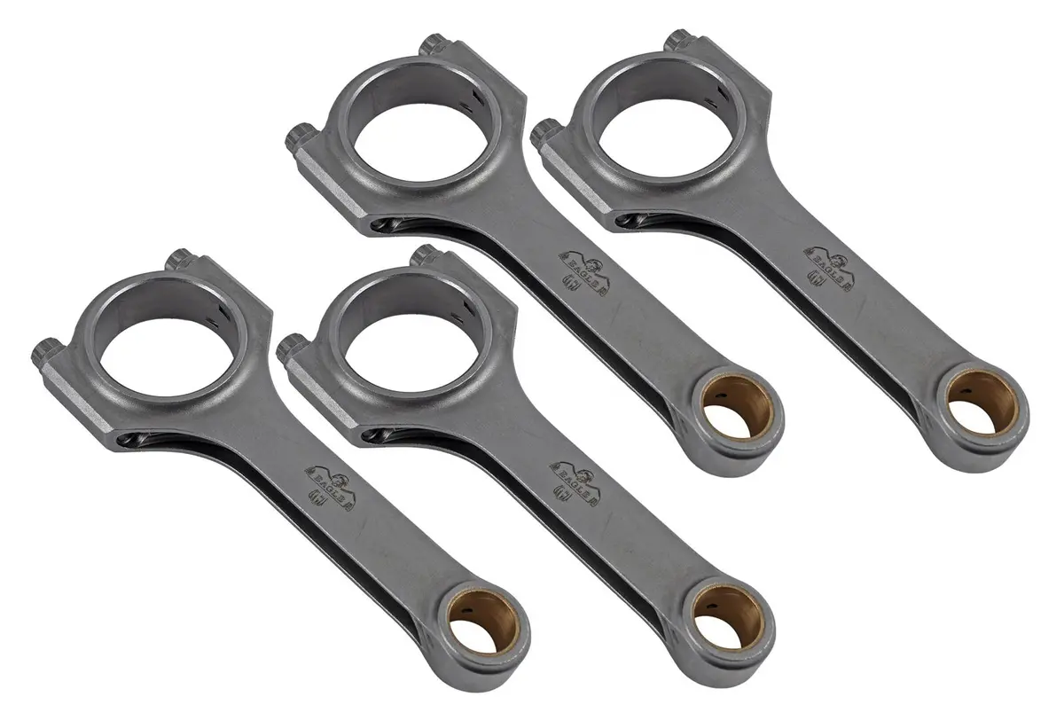 Eagle Crs5806c3d 5.806" 4340 H-Beam Connecting Rods For Chevrolet 2.3L Quad4, 3/8" Arp 2000 Bolts 1
