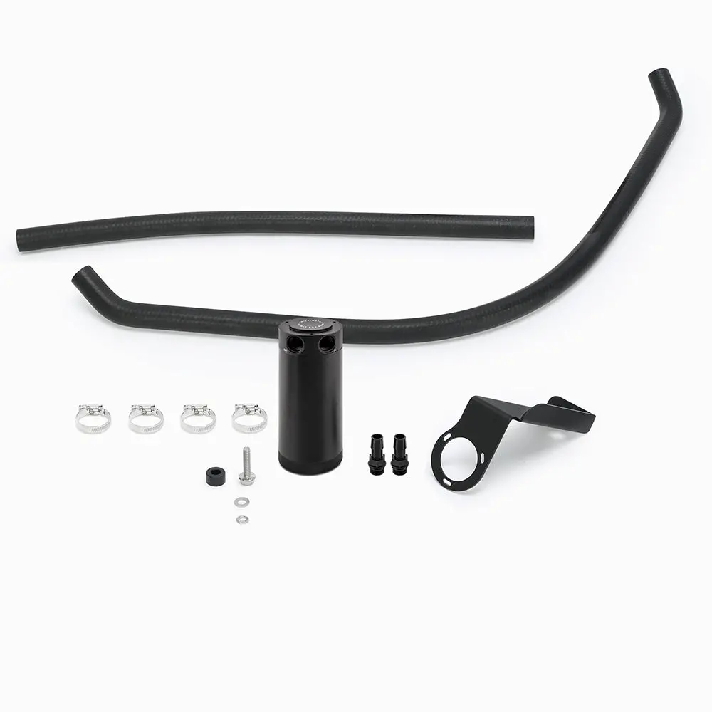 Mishimoto Baffled Black Oil Catch Can Kit For 2009+ Dodge Ram 5.7L 1