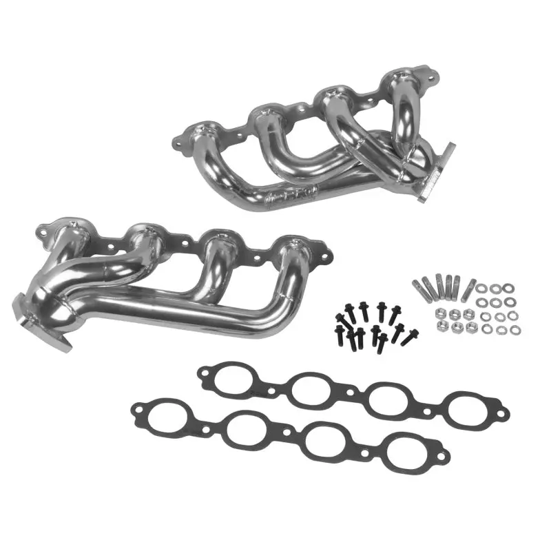 Bbk 40470 Shorty Tuned Length Exhaust Headers – Polished Silver Ceramic Coating For 2014-2018 Gm Truck 5.3/6.2L 1