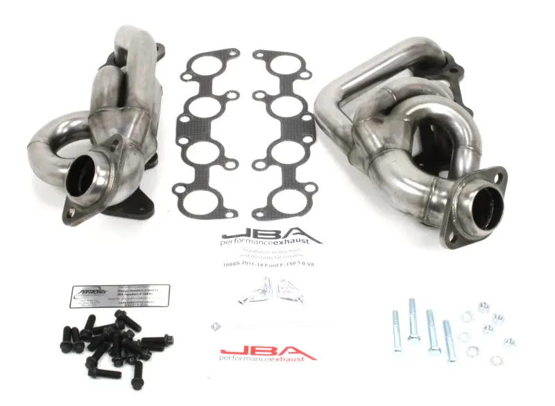 Jba 1688S 1-5/8In Primary Raw 409Ss Cat4ward Header For 2011-2014 Ford F-150 5.0L Coyote 1
