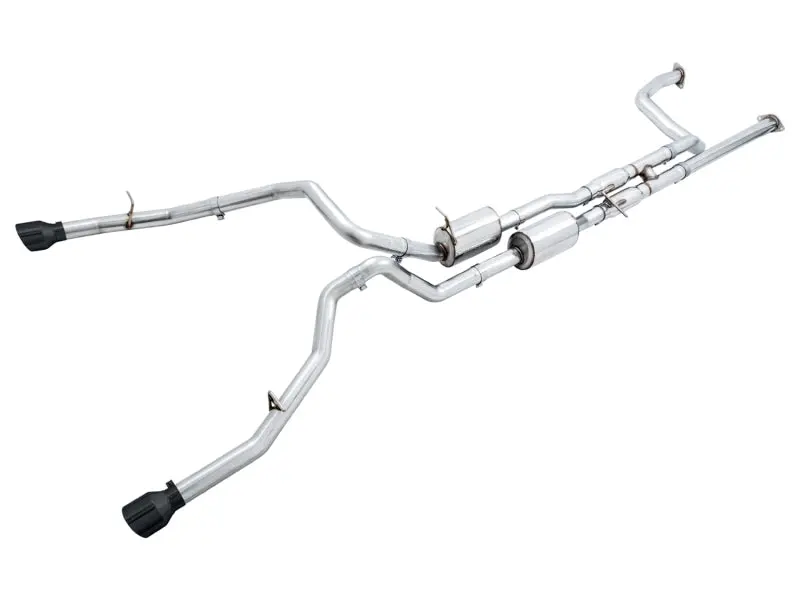Awe Tuning 3015-33005 0Fg Cat-Back Exhaust - Diamond Black Tips For 2021+ Ram 1500 Trx 1