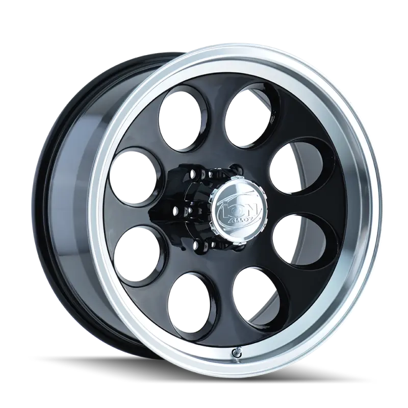 Ion Type 171 16X8 / 5X139.7 Bp / -5Mm Offset / 108Mm Hub Black/Machined Wheel 1