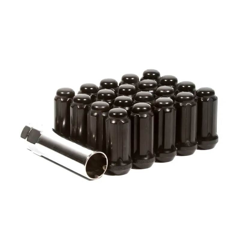 Method Lug Nut Kit - Extended Thread Spline - 12X1.5 - 6 Lug Kit - Black 1