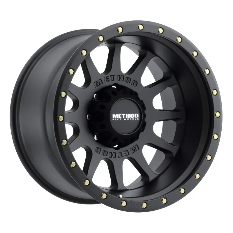 Method Mr605 Nv 20X10 -24Mm Offset 8X180 124.1Mm Cb Matte Black Wheel 1