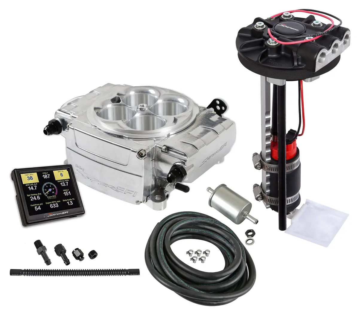 Holley 550-510-3Xd Sniper 2 Efi Returnless Retrofit Kit , Polished 1