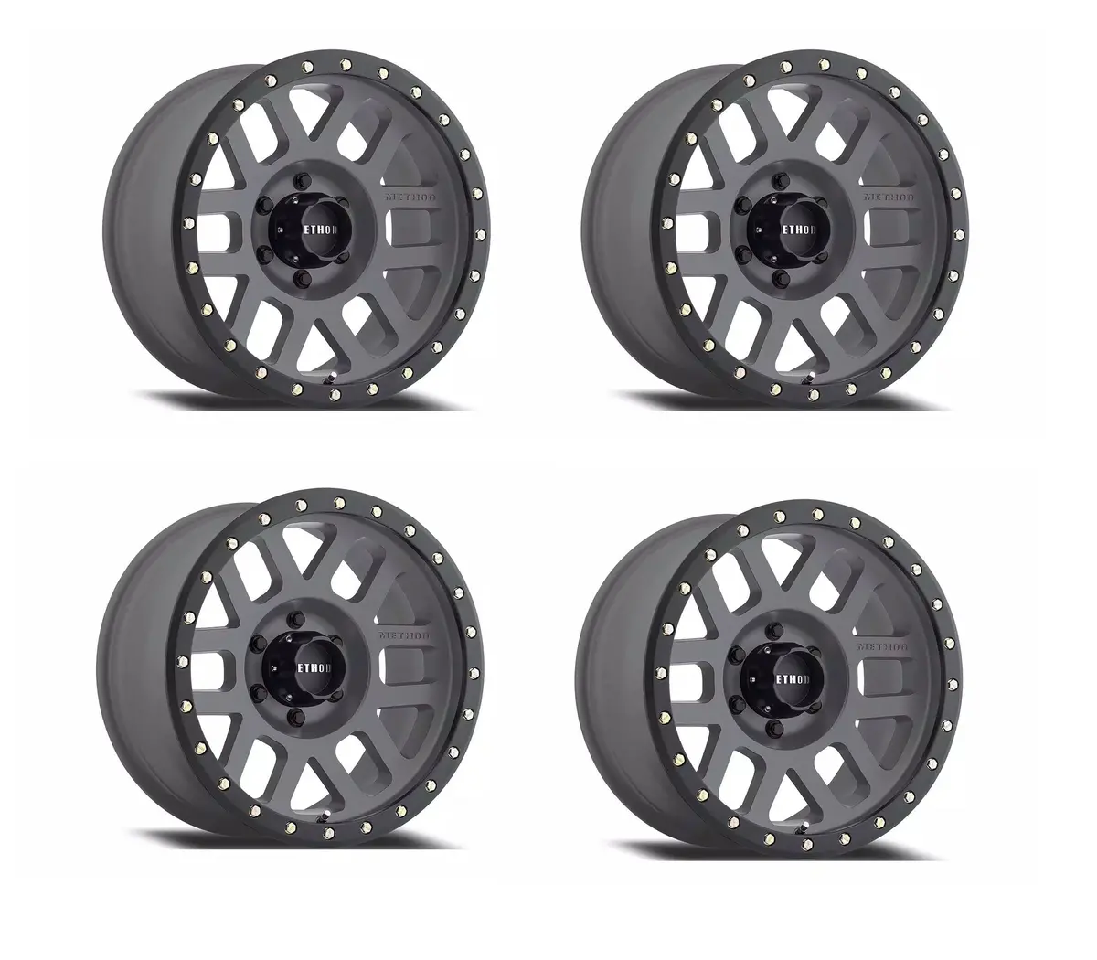 Method Mr30989016818  Race Wheels 309 Grid Titanium/Black Street Loc 18X9" 6X135", 18Mm Offset 5.75" Backspace 1