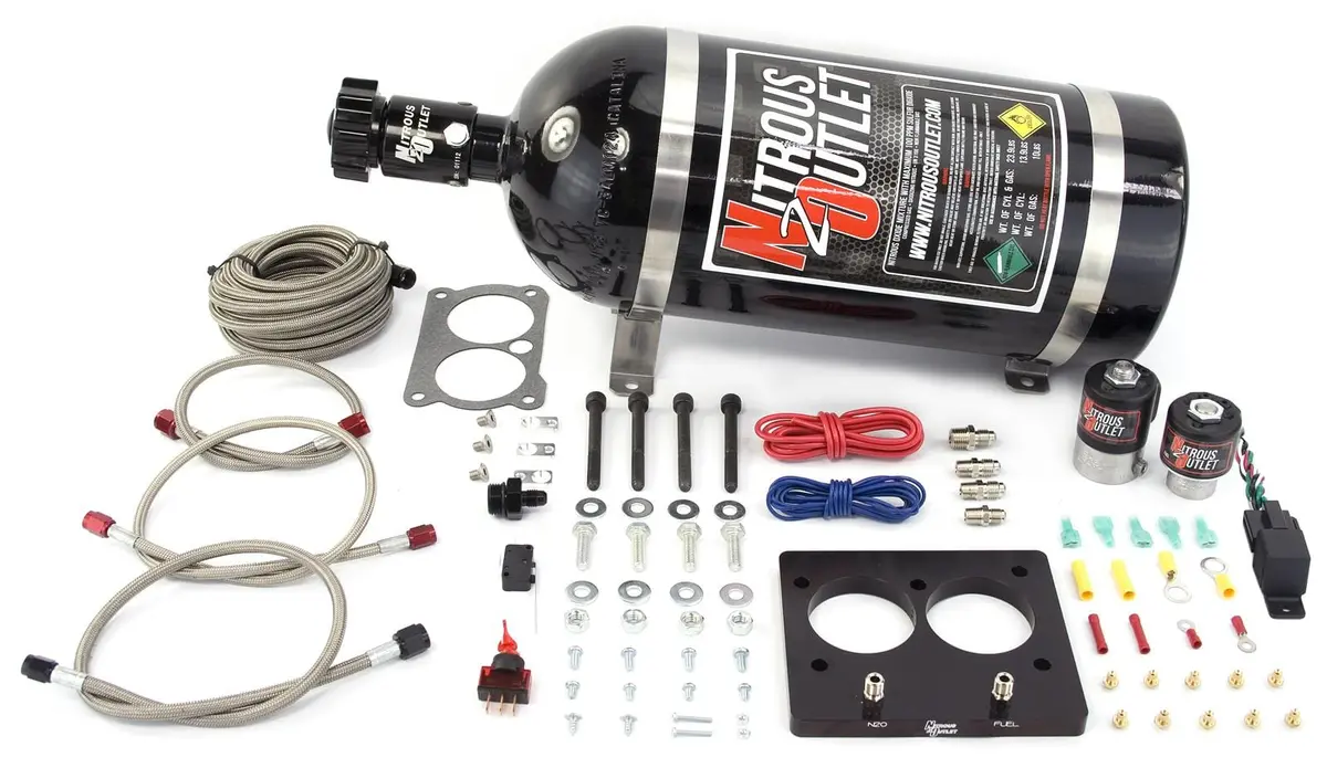 Nitrous Outlet 00-10101-10 Plate Nitrous System Kit (10 Lb Capacity) 1