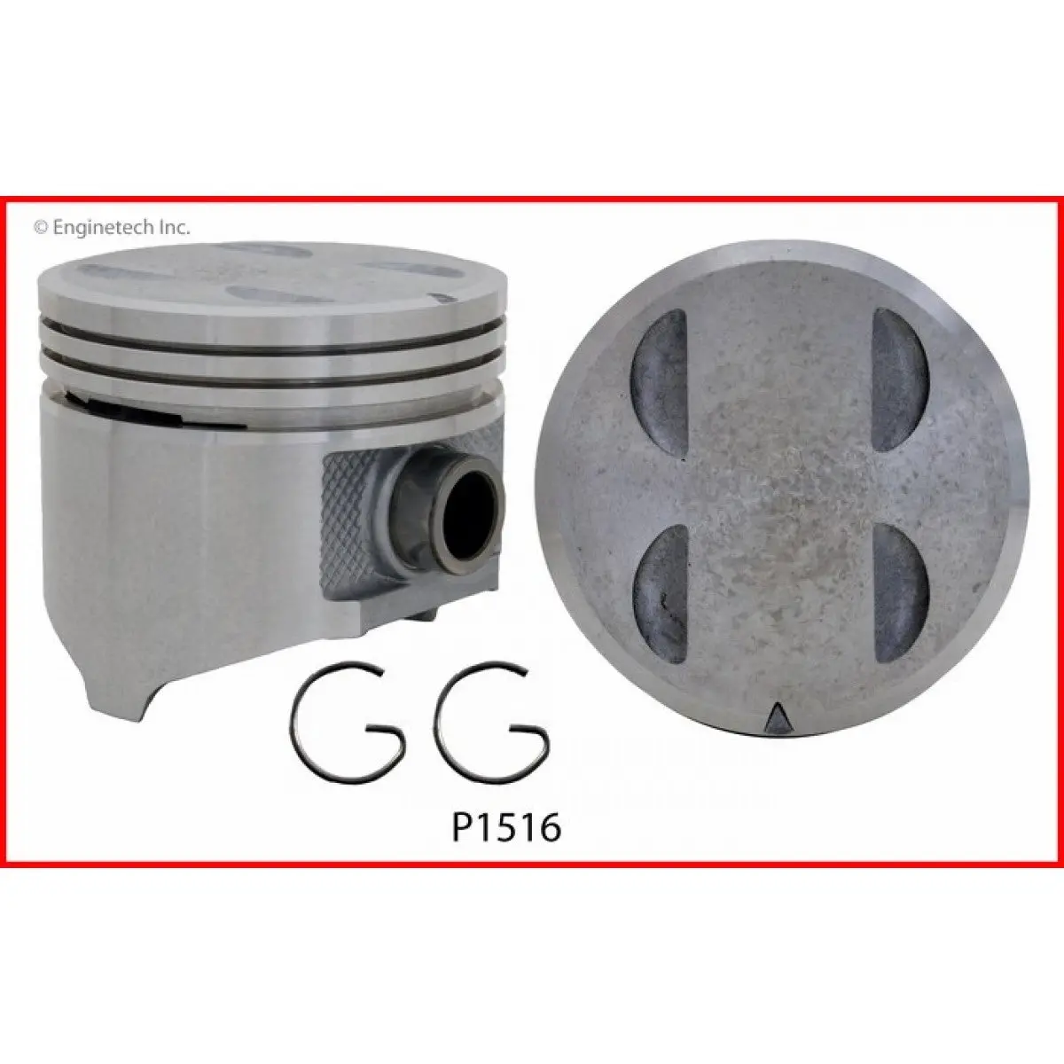 Enginetech P1516(8) Flat Top Pistons Set For 1967-1984 Dodge 318 5.2L 1