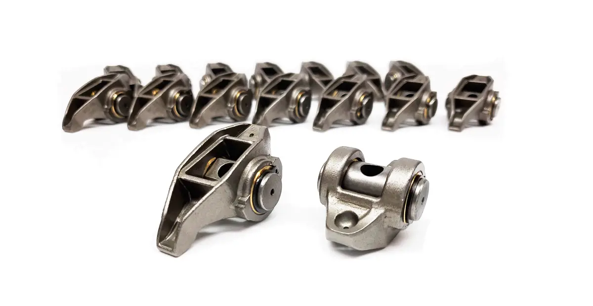 1997+ Chevrolet Gen Iii Ls Rocker Arms Set With Ams Racing Bronze Trunion Kit Installed 1