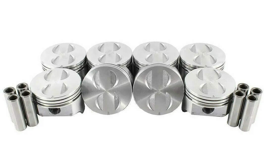 Enginetech P1501 Flat Top Pistons Set W/ Pins For Ford Lincoln Mercury 289 302 4.7L 5.0L 1
