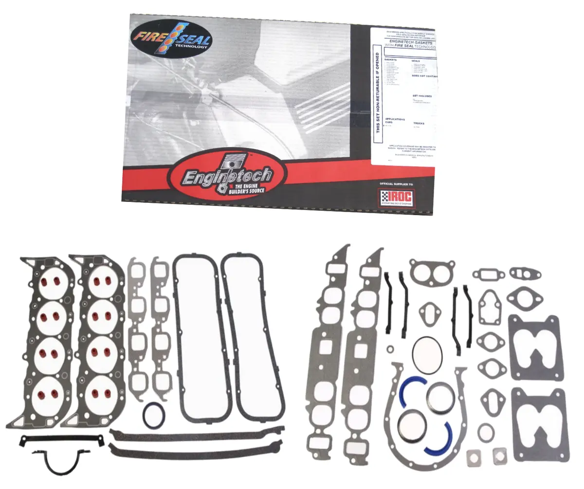 Enginetech C454t-43 Engine Overhaul Gasket Set For 1980-1990 Chevrolet Bbc 427 454 7.0L 7.4L 1