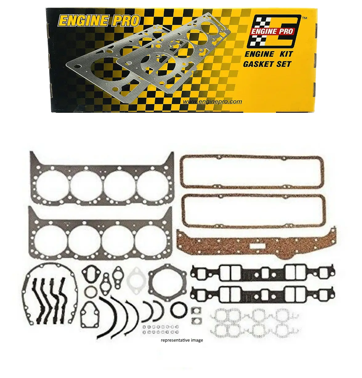 Engine Pro 30-1024 Full Overhaul Gasket Set For 1981-1985 Chevrolet Gm Sbc 305 5.0L 1