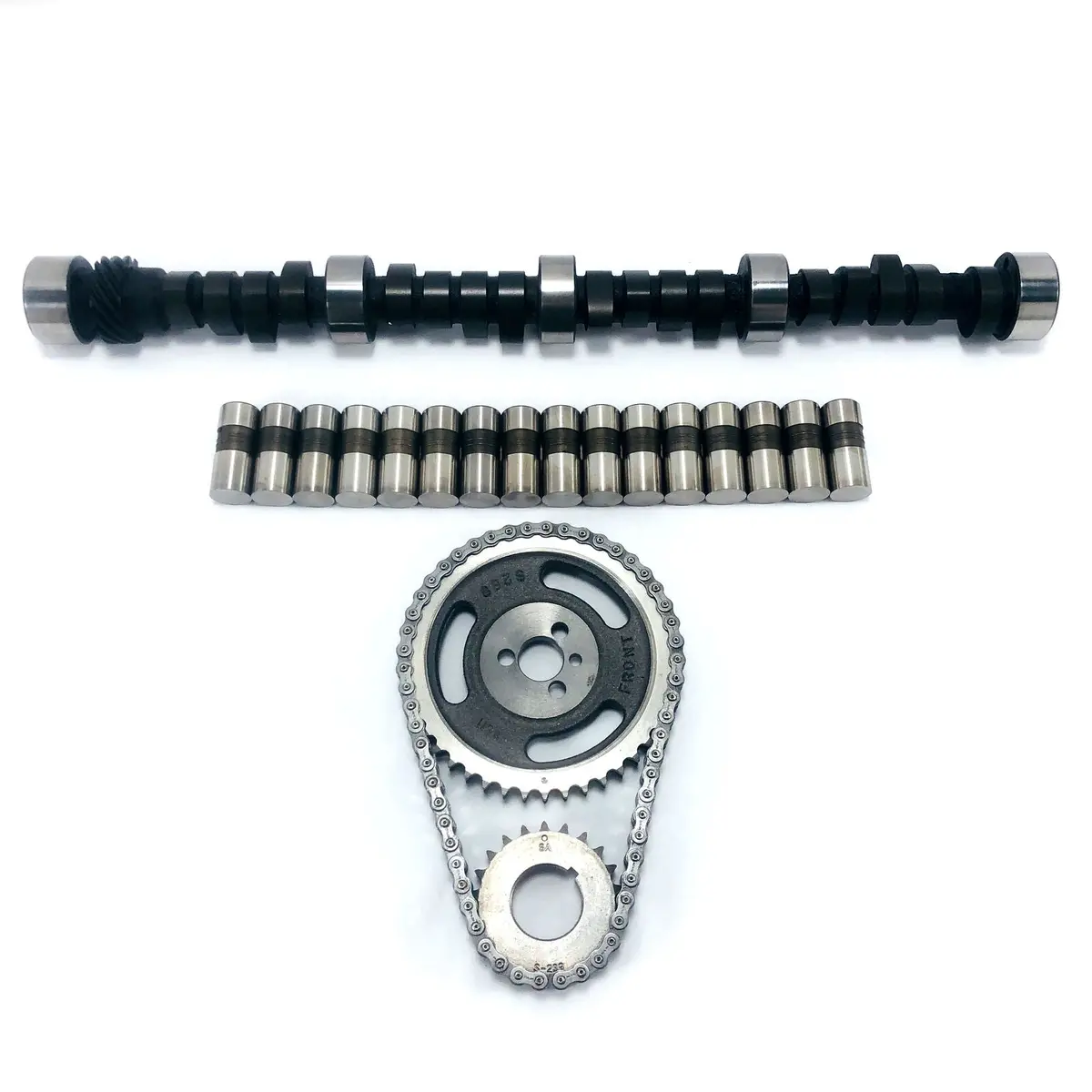 Engine Pro Mc1730 Stage 2 Camshaft Lifters Double Roller Timing Chain Kit For Chevrolet Sbc 305 350 5.7L 420/433 Lift 1