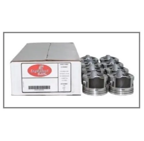 Enginetech P3095(8) Claimer Hypereutectic Dome Coated Skirt Pistons Set For Gm Chevrolet 350 5.700" Floating Rod 1