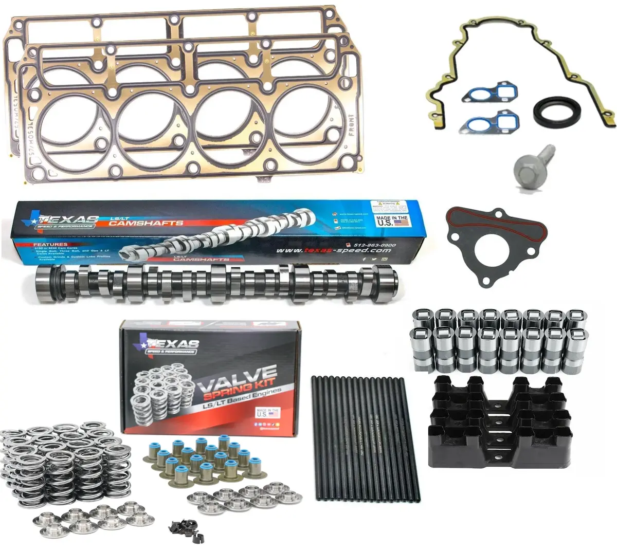 Texas Speed Camshaft Install Kit For Gm Gen Iii Ls Ls1 5.7L Cathedral Port Engines 1