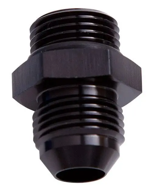 Orb To An Straight Male Flare Adapter – Af920-24-20Blk (Black Anodized) 1