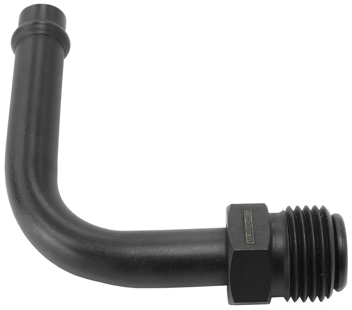 Holley/Stromberg 90° Black Inlet Fitting – Af714-27Blk 1
