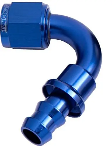 400 Series Push-Lock 120° An-8 Hose End Fitting – Ptfe-Lined, High-Pressure Rated – Af404-08 1