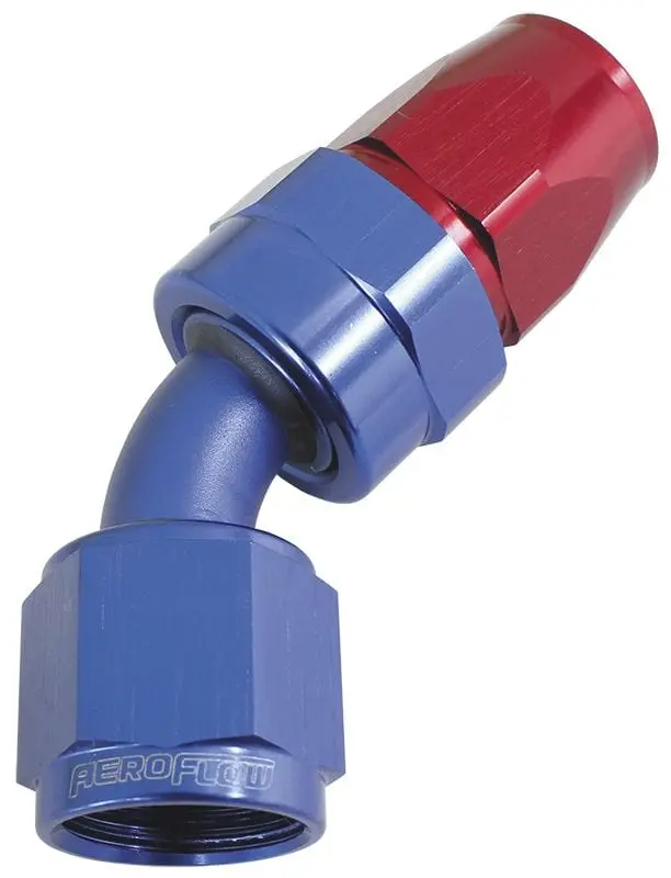 Earl'S Af202-08D Ptfe 45° Swivel Hose Fitting – -8An Male Jic, Stainless Steel 1