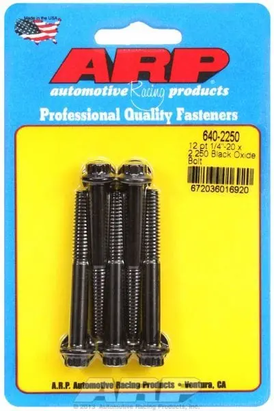 12-Point Black Oxide Bolt Kit – 5-Piece Hardware Pack 1