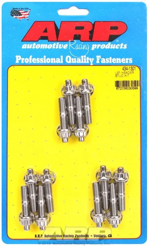 Arp Ar434-1301 Stainless Steel Exhaust Header Stud Kit – 12-Point Nut Design For High-Temp Use 1