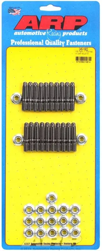 Oil Pan Stud Kit – Black Oxide Hex Head, 1.700" Length (Ar245-1902) 1