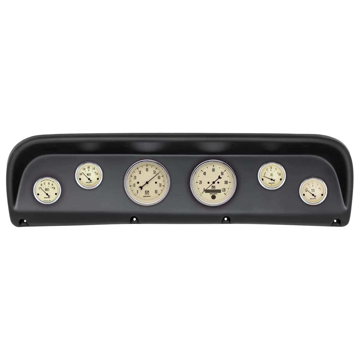 Autometer 2145-02 Antique Beige Instrument Cluster – Vintage-Styled Gauges 1