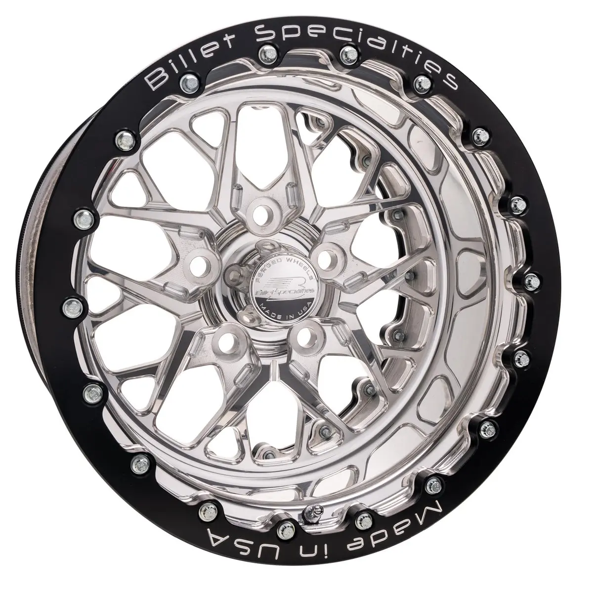 Billet Specialties Rdb07510L7355 Drag Star Wheel – 17X4.5", 5X4.5" Bolt Pattern, Black Finish 1