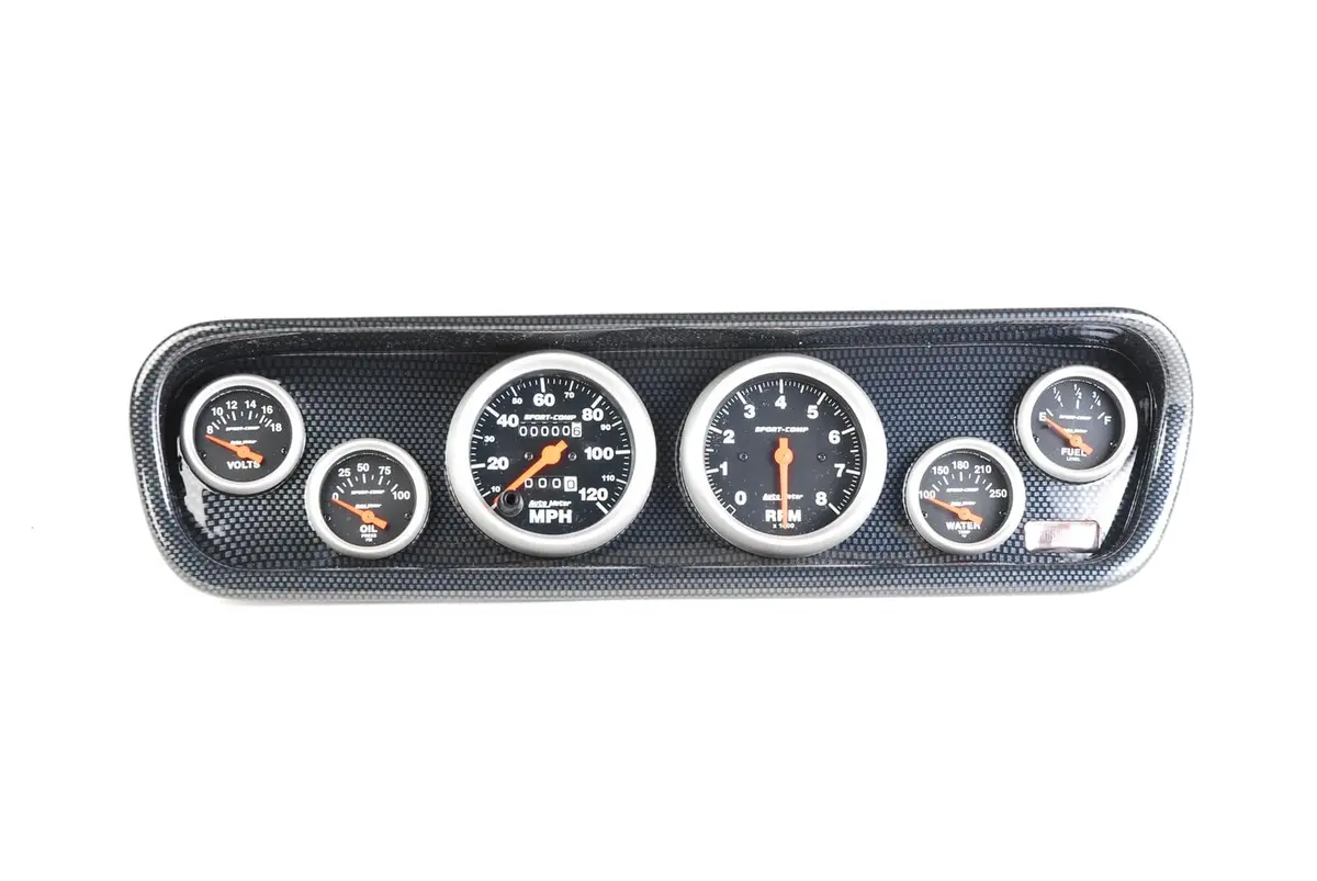 Classic Thunder Road Instrument Panel Featuring Autometer Gauges – Model 612641313 1