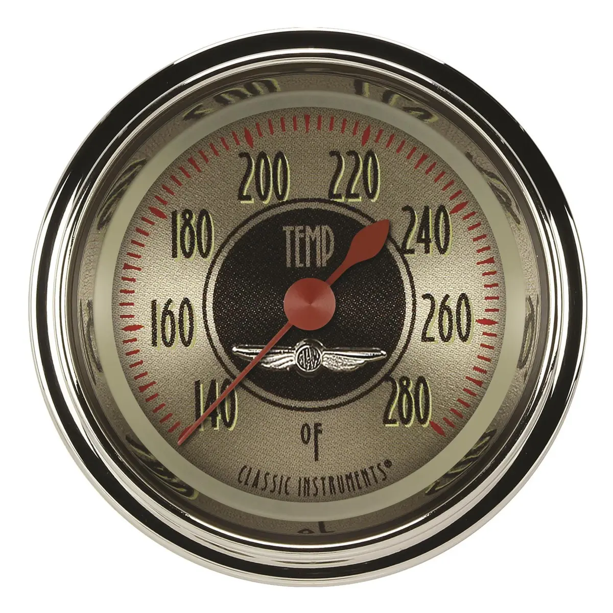 Classic Instruments An126Shc-12 All-American Nickel Series Speedometer & Tachometer Set 1