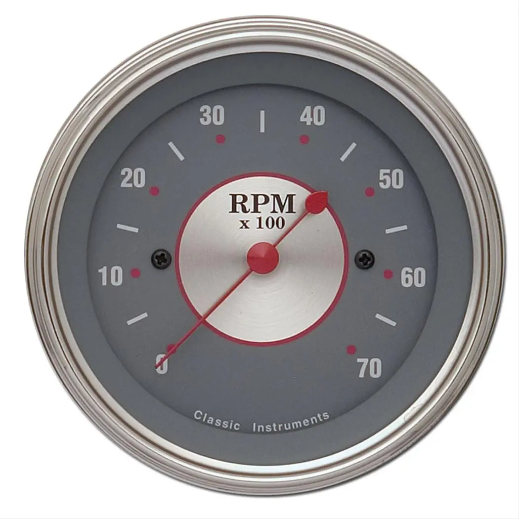 Classic Instruments Ss70Slc Silver Series Analog Tachometer 1
