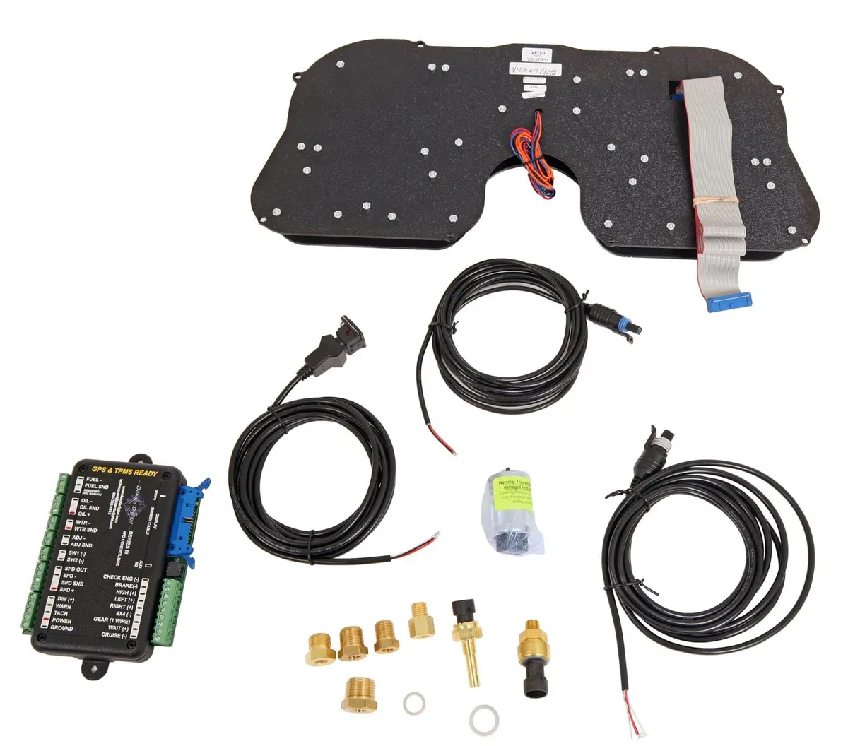 Dakota Digital Mfd3-67C-Pu-Clk-T Full-Color Digital Gauge Cluster Kit 1
