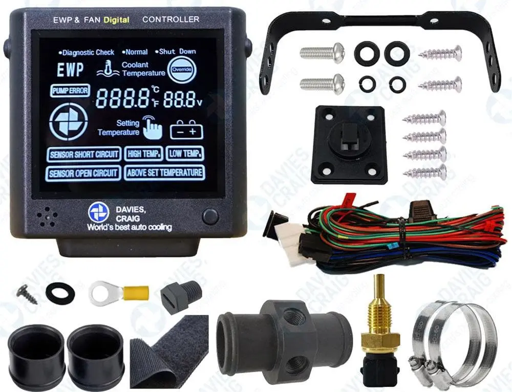 Lcd-Controlled Electric Water Pump & Cooling Fan Controller – V2 Firmware, Dual-Channel (Dc8002) 1