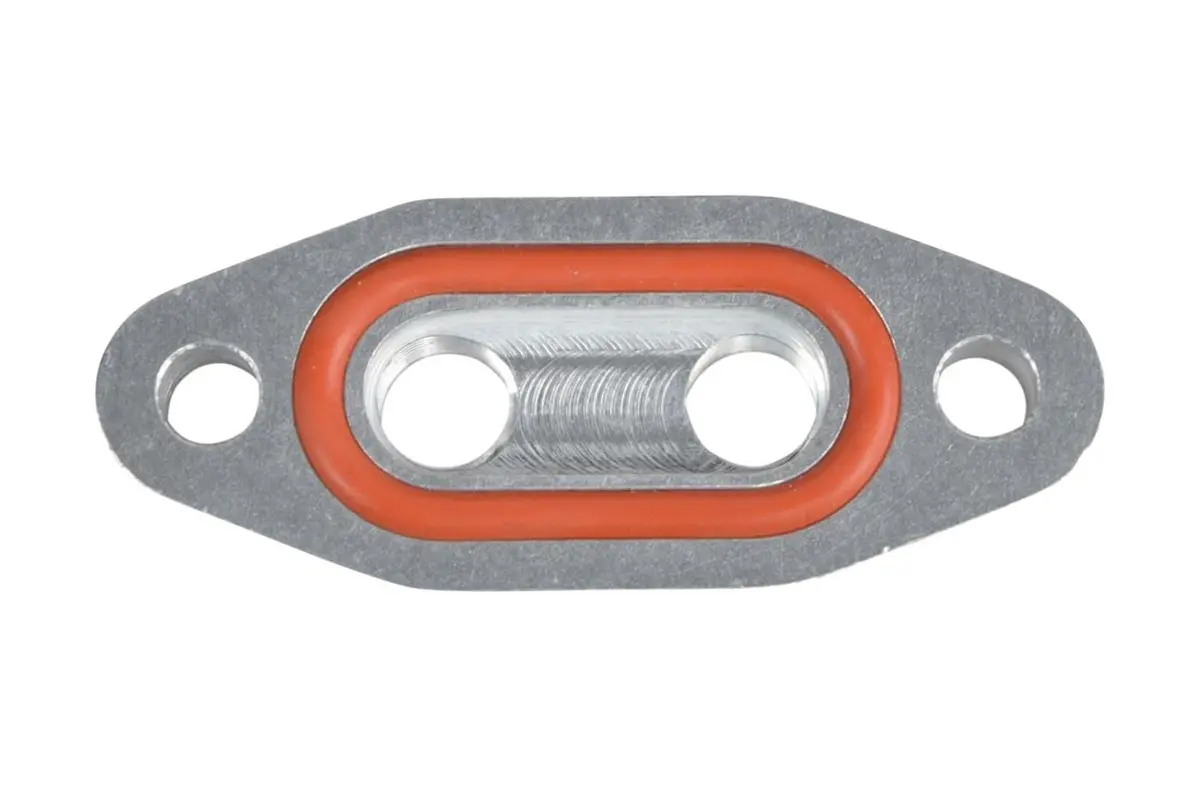 Ict Billet 551666 Turbocharger Oil Pan Adapter Flange – Cnc-Machined Aluminum 2
