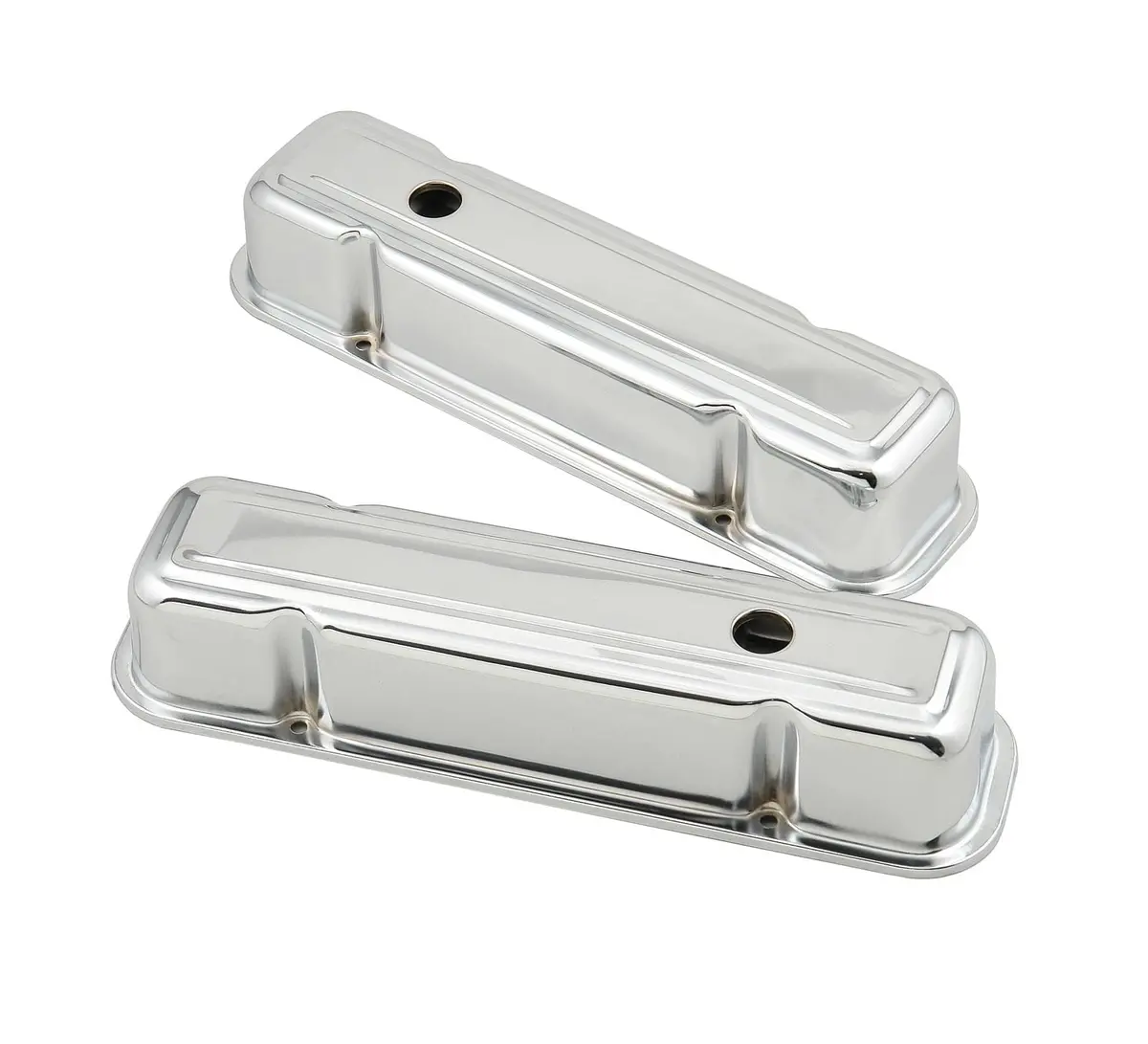 Mr. Gasket Polished Chrome Valve Covers – High-Gloss Finish For Enhanced Engine Bay Aesthetics 1