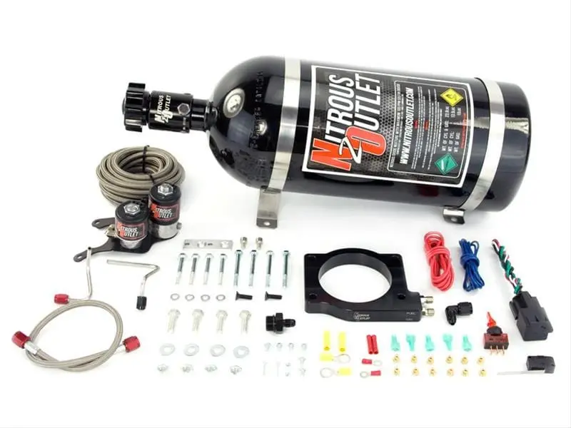 Nitrous Outlet 00-10155-15 Plate-Type Nitrous System For Carbureted Engines 1