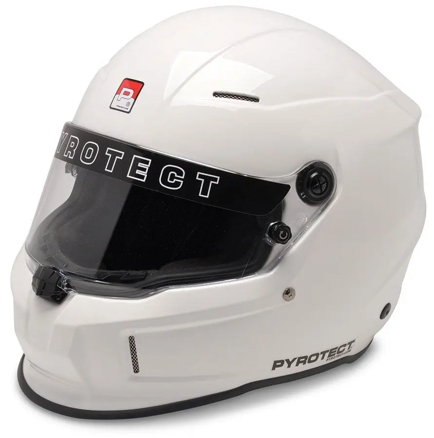 Pro Airflow Pyhw900420 Dot-Certified Racing Helmet – White, Size Large 1