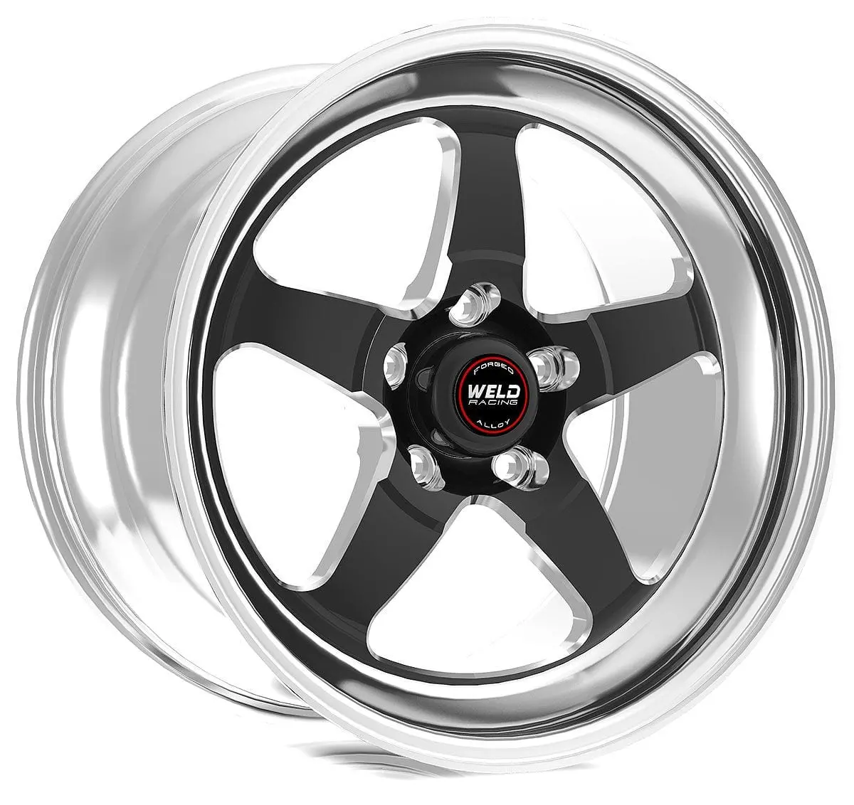 Rt-S S71 Polished Aluminum Wheel – 15X4" With Matte Black Center (We71Lb-504A16A) 1