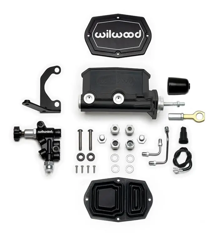 Wilwood 261-15522-Bk Aluminum Tandem Compact Master Cylinder Kit 1