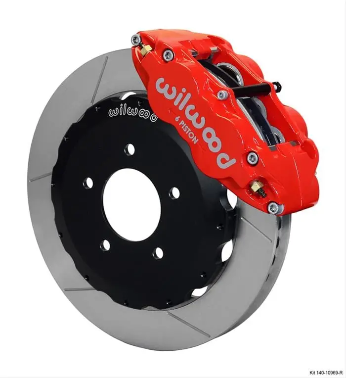 Wilwood 140-10969-R Forged Narrow Superlite 6R Front Big Brake Kit – 14" Rotors, Caliper-Mounted 1